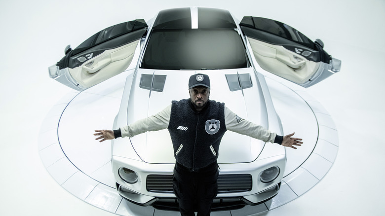 will.i.am with Mercedes AMG custom car