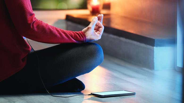 Woman doing yoga