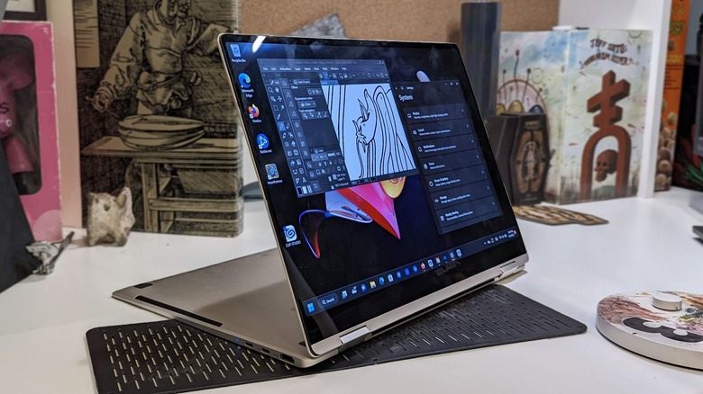 Samsung Galaxy Book3 Pro 360 on desk