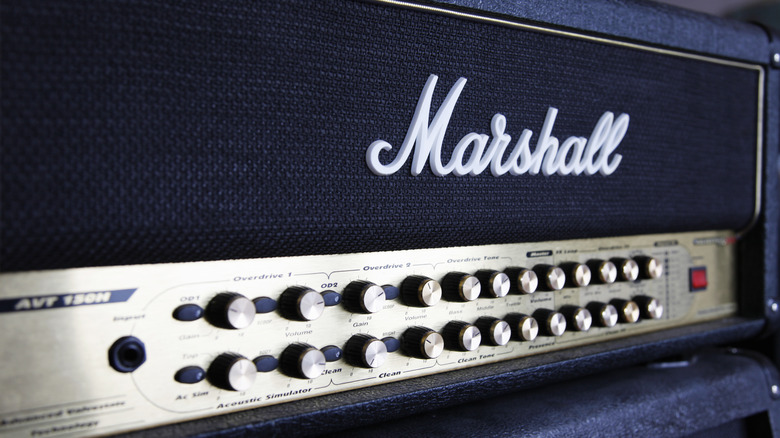 a Marshall amp head