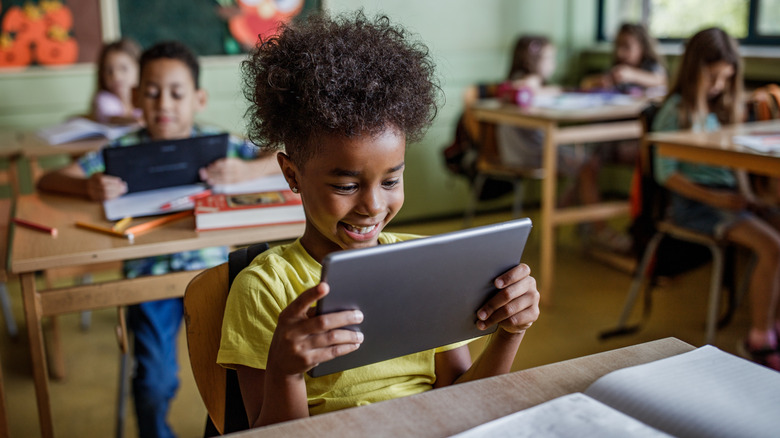 A Child with a Tablet