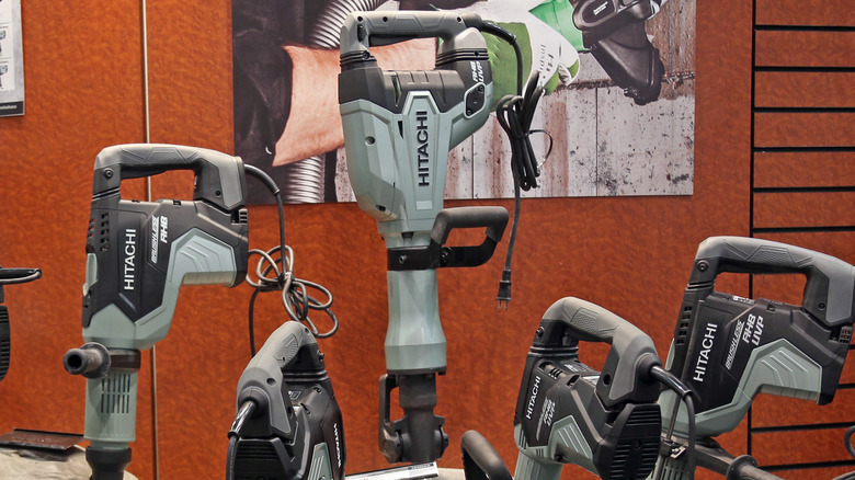 Hitachi power tools storefront display