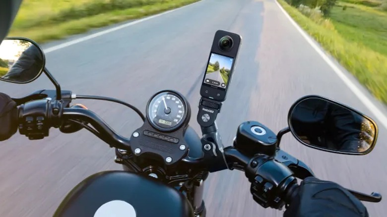 Insta360 mount on motorcycle