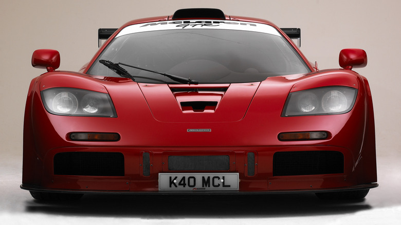 Closeup of a McLaren F1 GTR