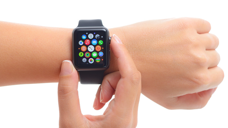 Apple Watch on wrist