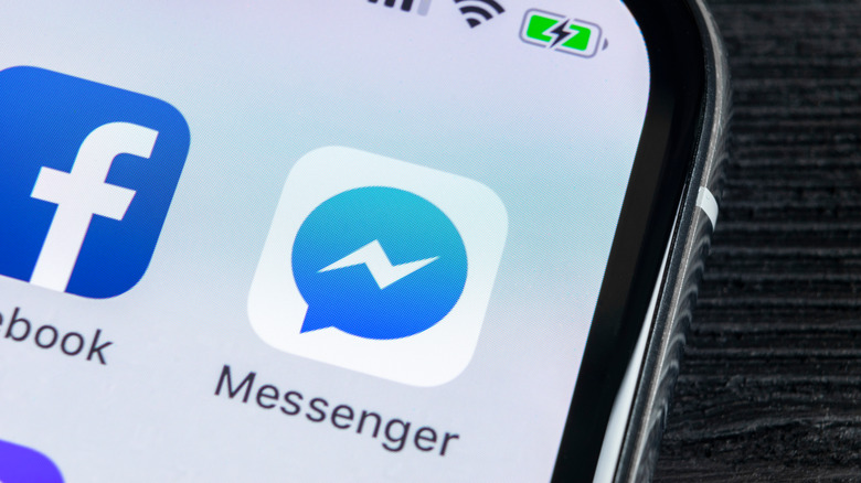 Messenger app icon on iPhone