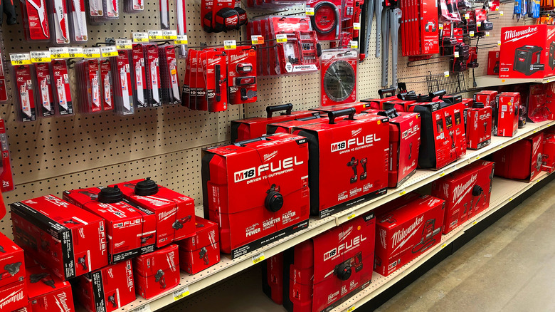 Milwaukee tools store display